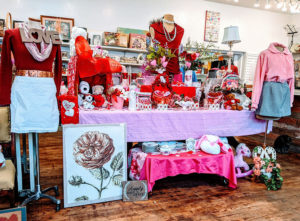 Valentine's Day upscale resale display